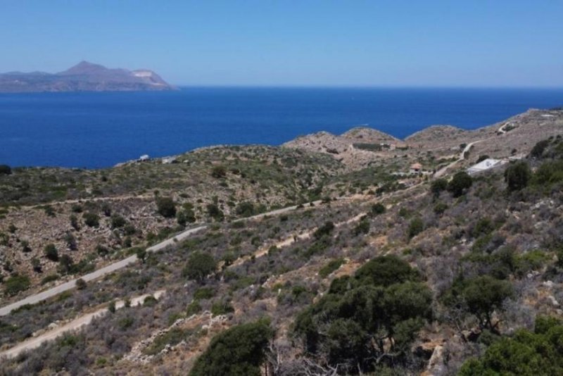 Kokkino Chorio Kreta, Kokkino Chorio: Ruhiges Hanggrundstück mit ewigem Meerblick zu verkaufen Grundstück kaufen